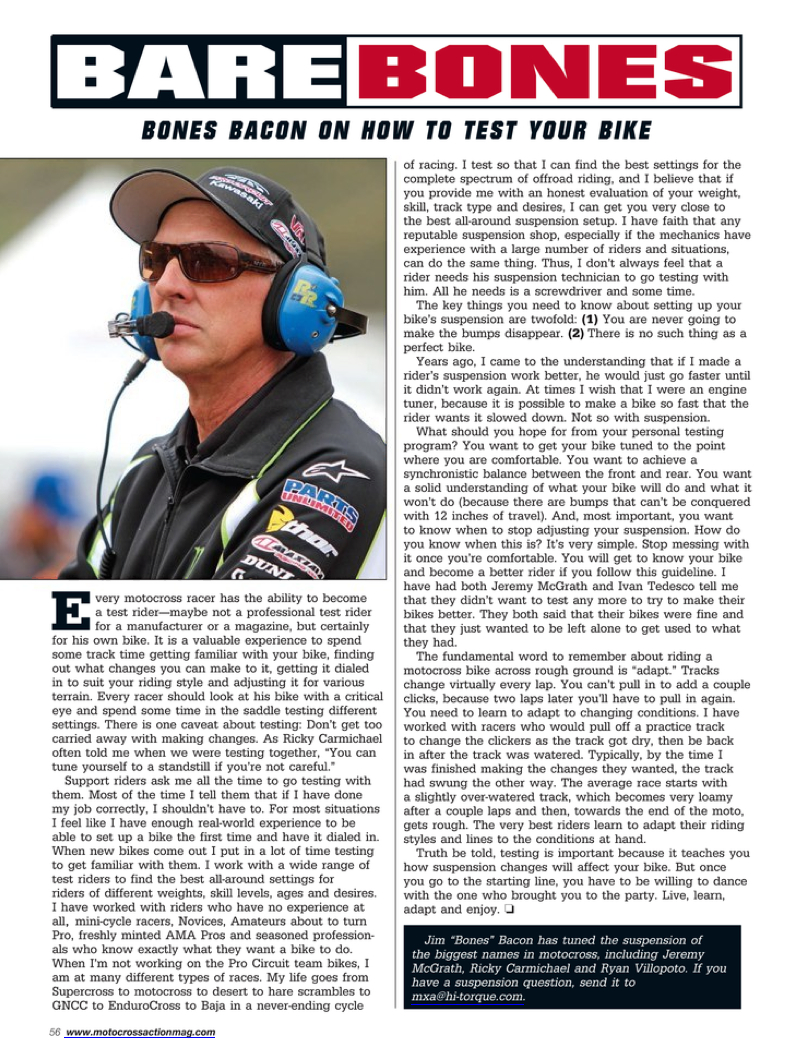 Motocross Suspension Setup Tips Motoklik